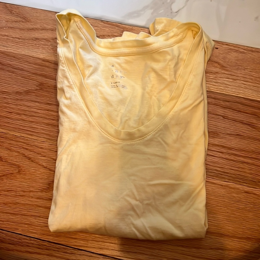 Yellow tee